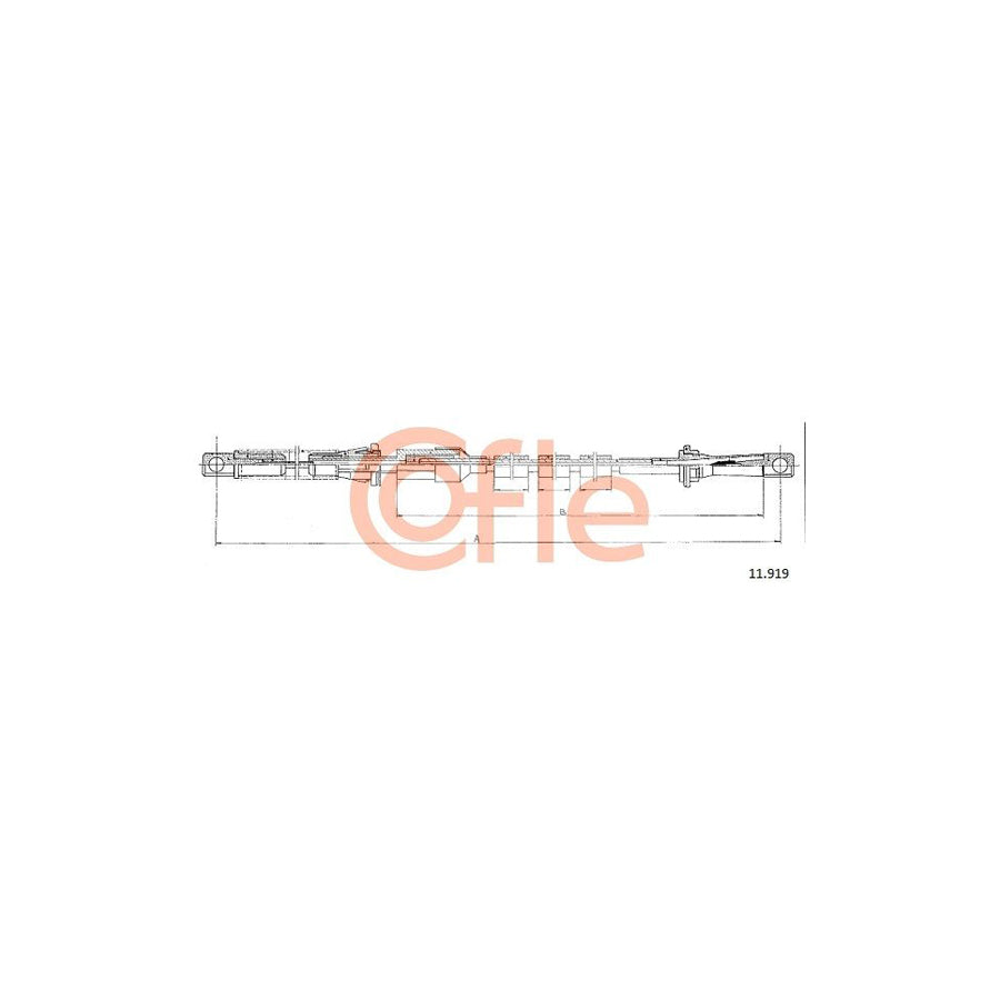 COFLE 11.919 Throttle Cable for FORD TRANSIT | Duco Car Parts UK Car Parts