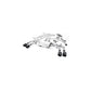MillTek Alfa Romeo Giulia Quadrifoglio 2.9 V6 Bi-Turbo Cat-Back Exhaust (Non OPF/GPF Models)
