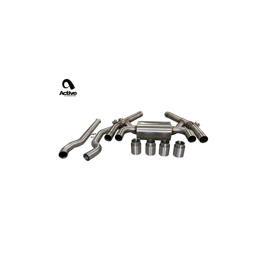 Active Autowerke BMW F87 LCI M2 Competition Valved Rear Axle-Back Exhaust