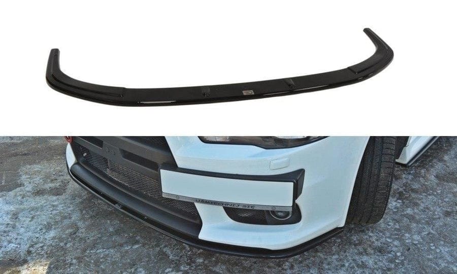 Maxton Design MI-LA-10-EVO-FD2T Front Splitter V.2 Mitsubishi Lancer EVO X | Duco Car Parts UK Car Parts