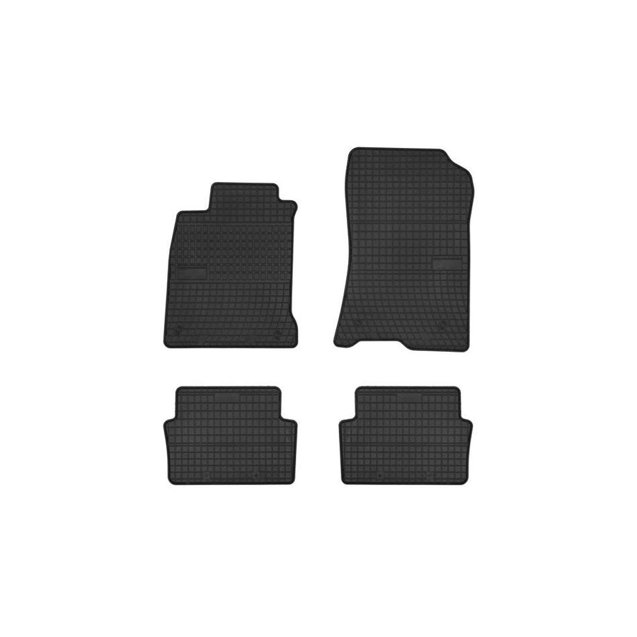 FROGUM Tailored 0751 Floor mat set for RENAULT Laguna III Hatchback (BT) Elastomer, Front and Rear, Quantity: 4, Black, (LHD)
