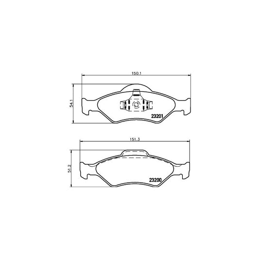 Hella 8DB 355 008 891 Brake Pad Set Not Prepared For Wear Indicator