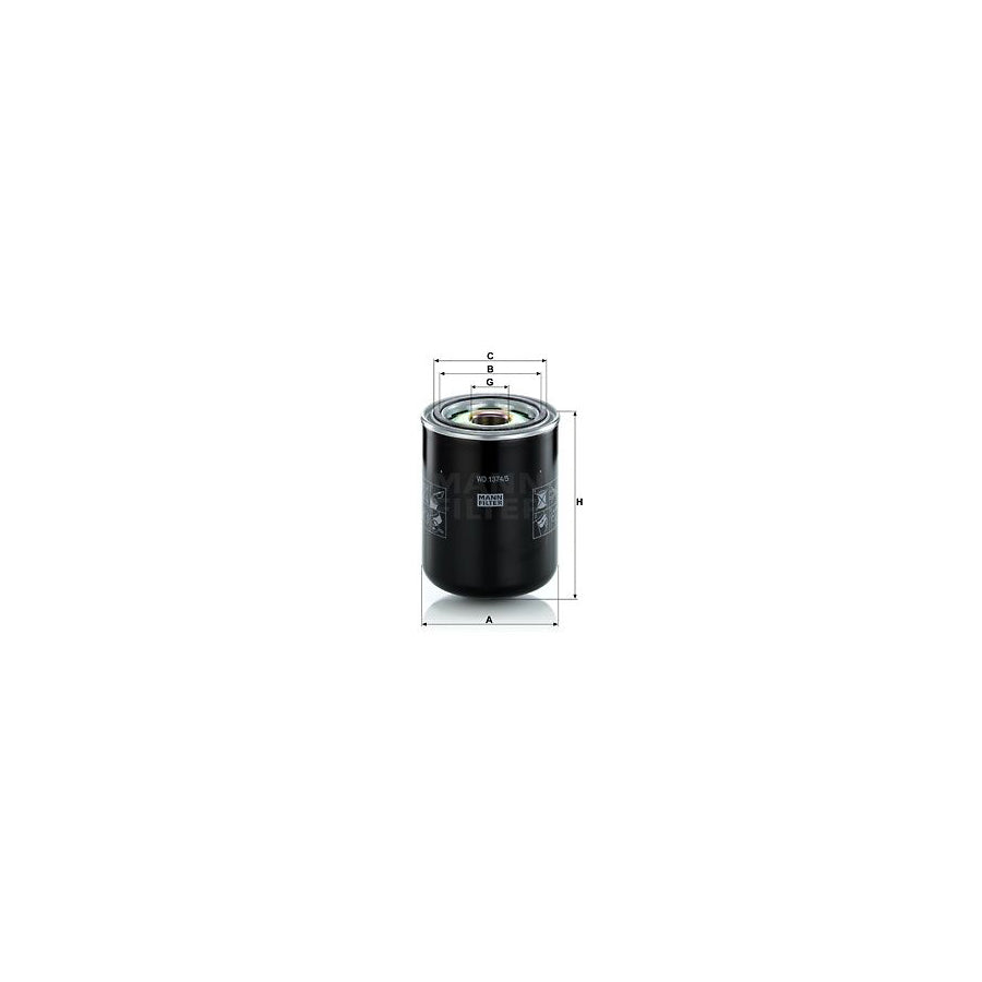 MANN-FILTER WD 1374/5 Oil Filter Spin-on Filter