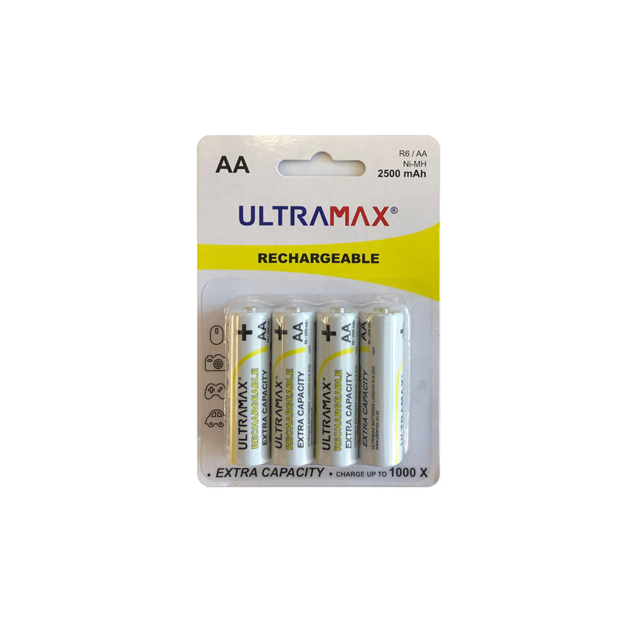 Ultramax R6-AAX4 Re-Chargeable-2500 mAh