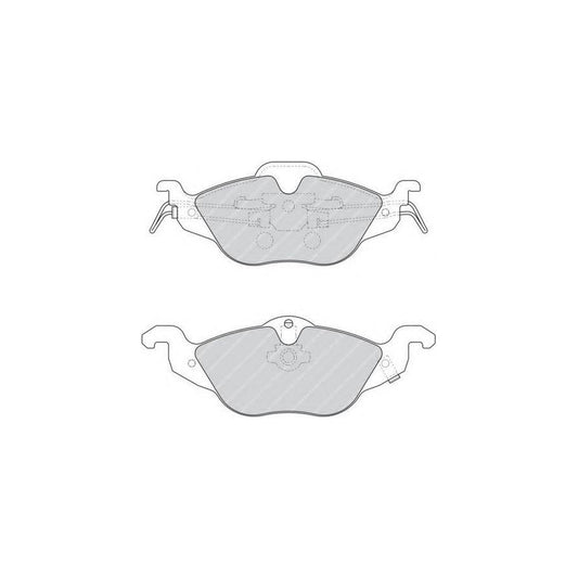 Ferodo Fqt1293 Brake Pad Set Front Axle Incl Wear Warning Contact With Piston Clip With Spring