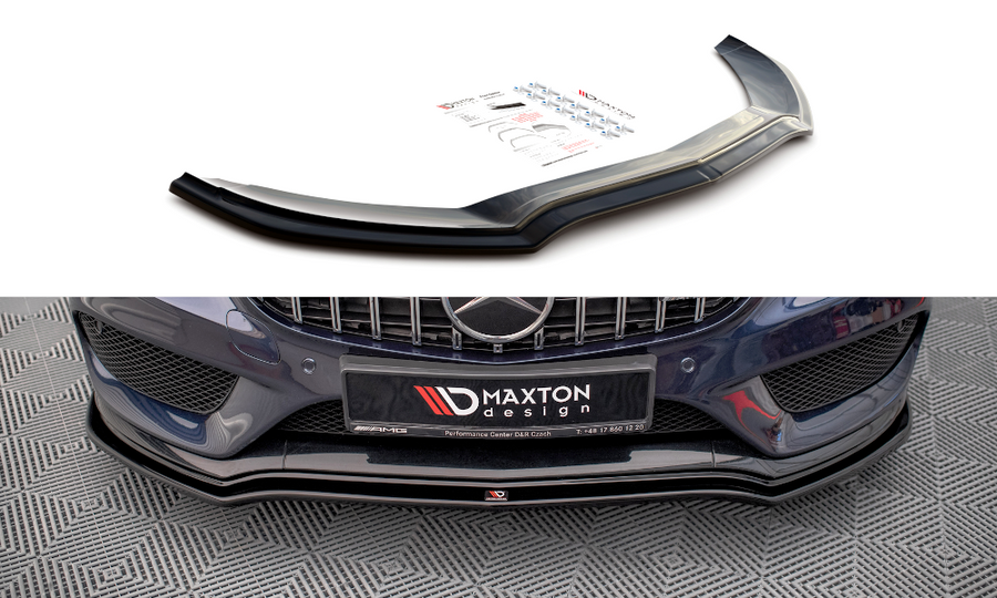 Maxton Design ME-C-205-AMG-FD1T Front Splitter V.1 Mercedes Benz C43 AMG W205 | Duco Car Parts UK Car Parts