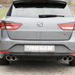 Rieger 00088139 SEAT 5F Leon FR Rear Diffuser for Twin Tailpipe Left & Right - Glossy Black