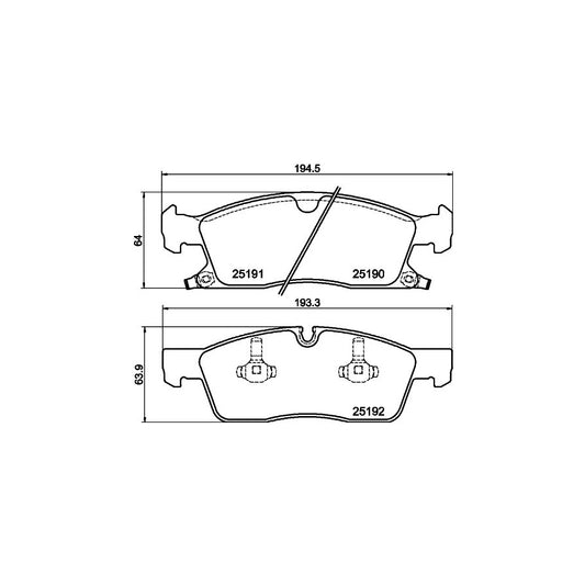 Hella 8DB 355 019 621 Brake Pad Set For Jeep Grand Cherokee Iv Wk Wk2 With Acoustic Wear Warning