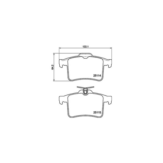 Hella 8DB 355 015 901 Brake Pad Set Not Prepared For Wear Indicator