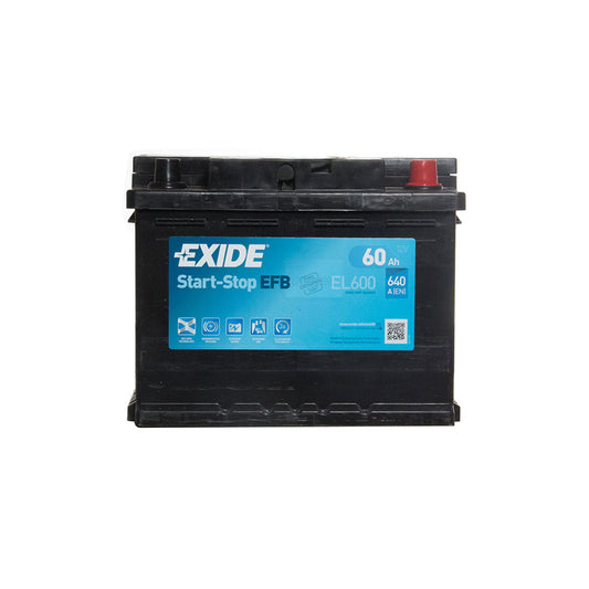 Exide EFB 027 Car Battery (EL600) - 3 year Guarantee