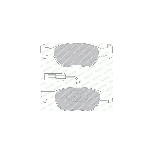 Ferodo Premier Fdb1040B Brake Pad Set Incl Wear Warning Contact With Piston Clip