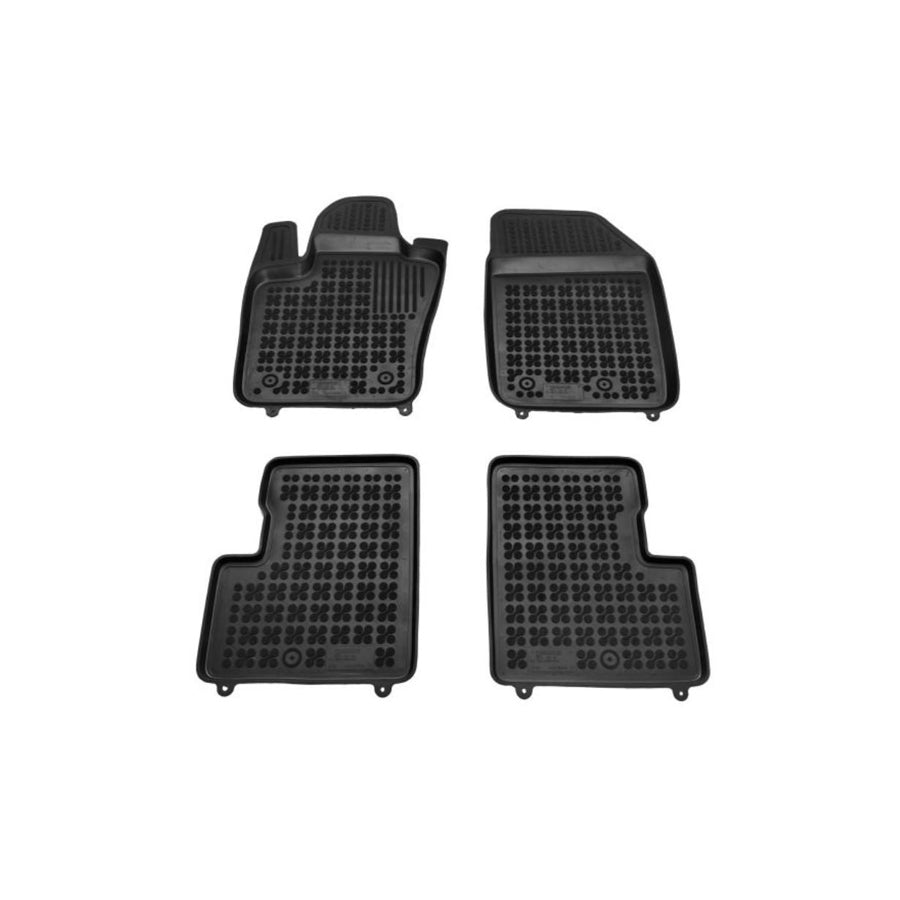 REZAW PLAST 201518 Floor mat set for FIAT 500X (334) Elastomer, Front and Rear, Black