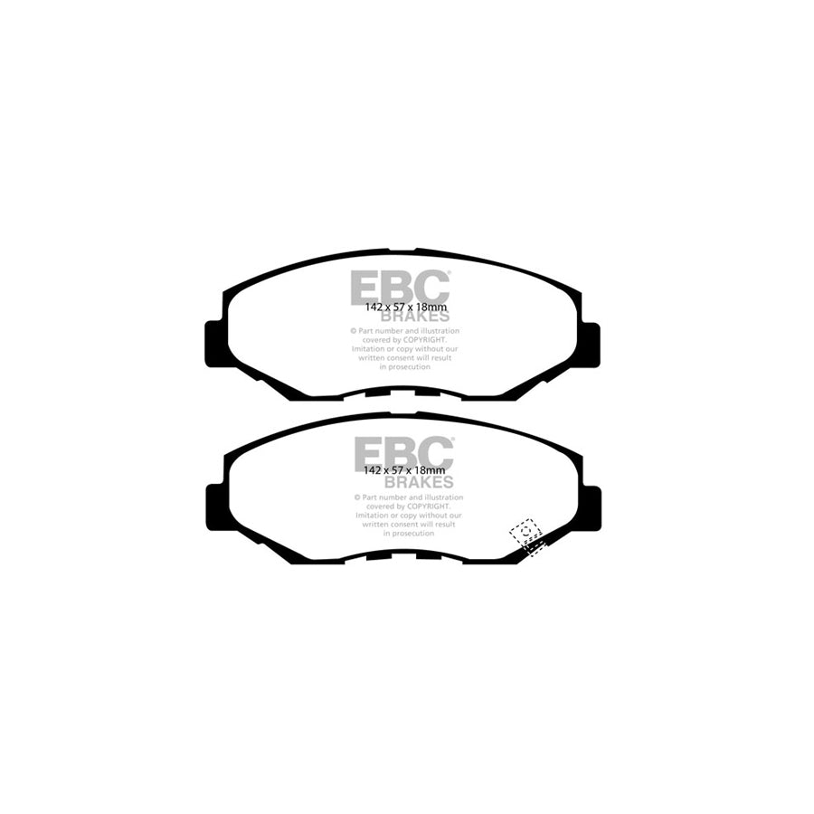 EBC PD08KF584 Honda CR-V Mk2 Yellowstuff Front Brake Pad & USR Disc K 2 | Duco Car Parts UK Car Parts
