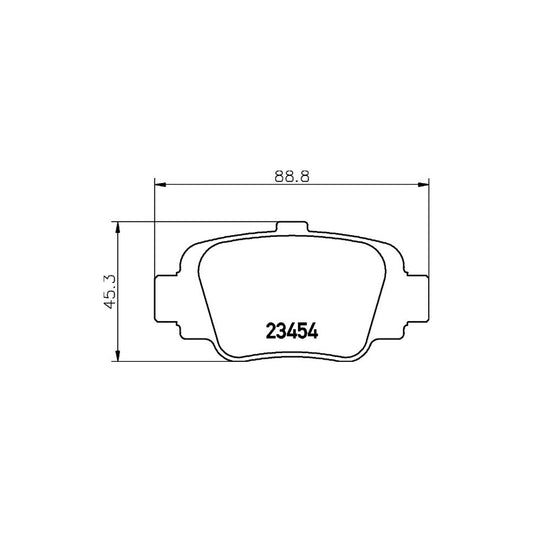Hella 8DB 355 011 551 Brake Pad Set For Nissan Micra Ii Hatchback K11 Not Prepared For Wear Indicator