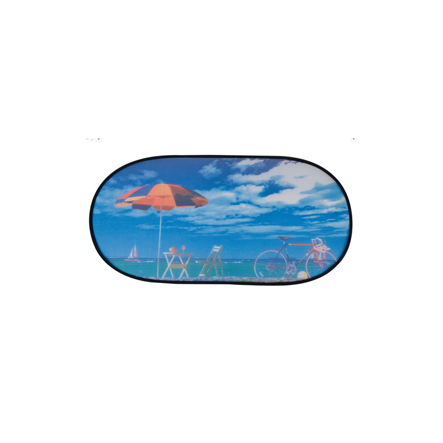 WALSER 16707 Car sun shade Beach holiday, Multi-coloured, Polyester, Quantity: 1
