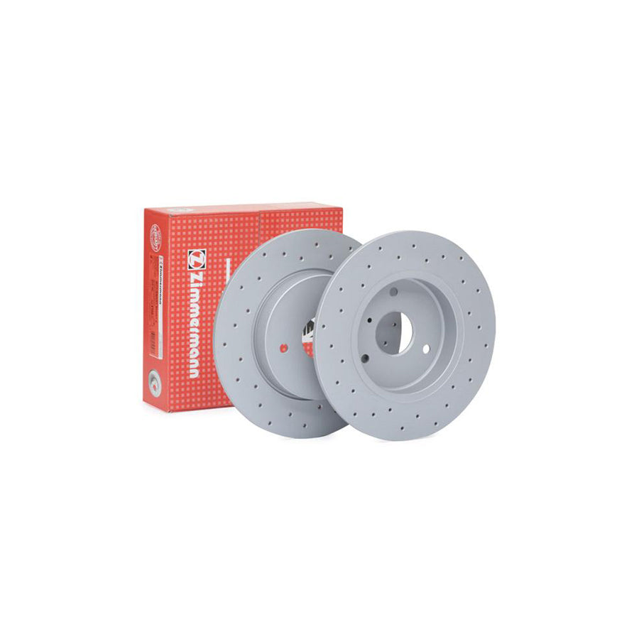 ZIMmERMANN SPORT COAT Z 405 4100 52 Brake Disc Perforated Solid Coated High carbon