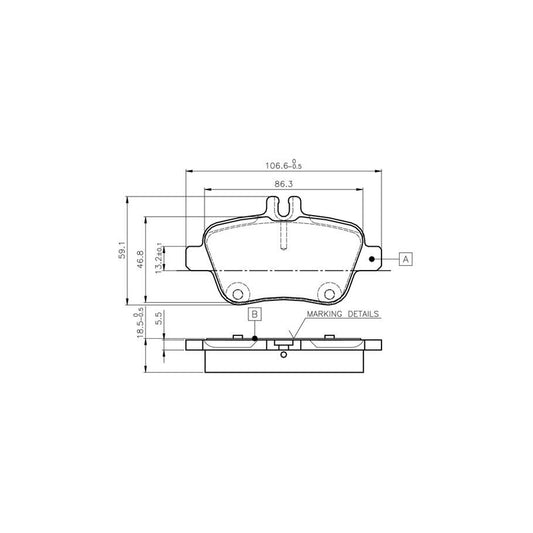 Bosch 0986Tb3145 Brake Pad Set Excl Wear Warning Contact With Bolts With Accessories