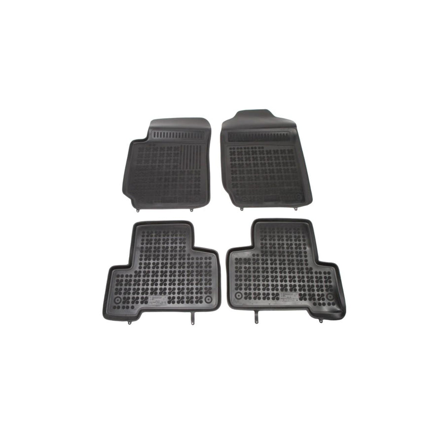 REZAW PLAST Tailored 202201 Floor mat set Elastomer, Front and Rear, Quantity: 4, Black