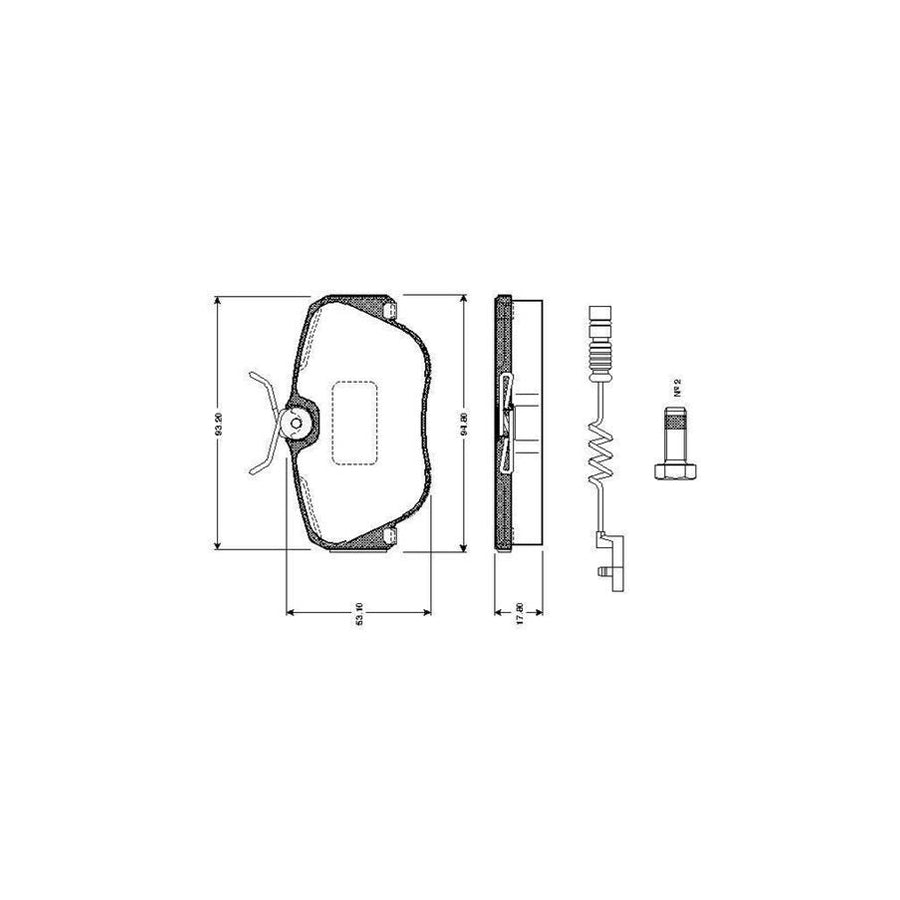 Bosch 0986Tb2015 Brake Pad Set Suitable For Mercedes Benz 190 W201 Excl Wear Warning Contact With Bolts With Accessories