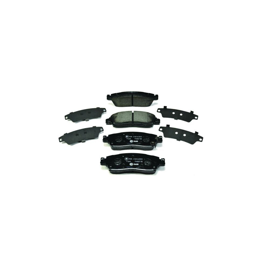 Hella 8DB 355 012 821 Brake Pad Set With Acoustic Wear Warning With Accessories