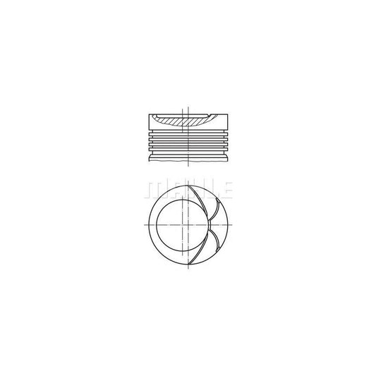 MAHLE ORIGINAL 034 92 01 Piston 81,26 mm, without cooling duct