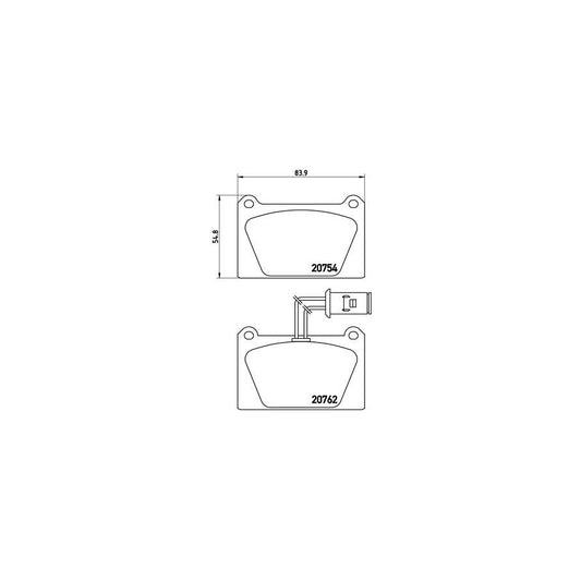 Brembo P 52 008 Brake Pad Set