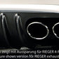 Rieger 00099065 Audi B8 B81 A5 Rear Diffuser for Original Tailpipe Left & RIght - Carbon-Look
