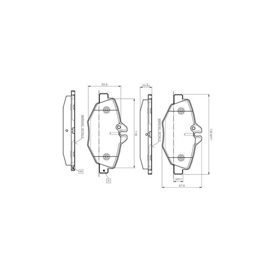 Bosch 0986Tb2450 Brake Pad Set Suitable For Mercedes Benz E Class Incl Wear Warning Contact