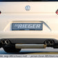 Rieger 00099787 VW 13 Mk3 Scirocco Rear Diffuser for Twin Tailpipe Left & Right - Carbon-Look