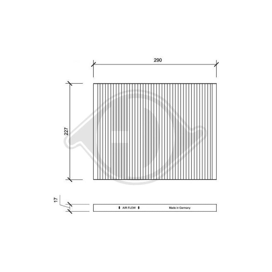 Diederichs Dci1003 Pollen Filter For Opel Omega | Duco Car Parts UK Car Parts