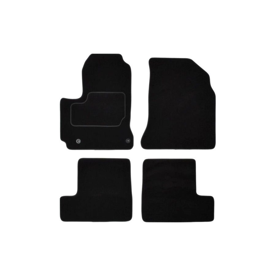 MAMMOOTH A041 TOY330 PRM 01 Floor mat set for TOYOTA RAV4 III Off-Road (XA30) Textile, Front and Rear, Quantity: 4, Black