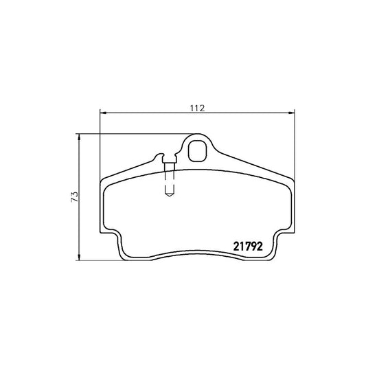 Hella 8DB 355 018 481 Brake Pad Set Prepared For Wear Indicator
