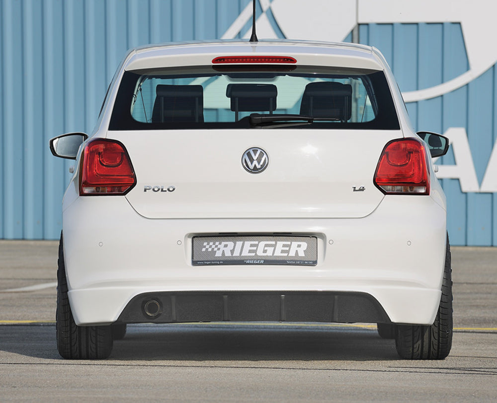 Rieger 00099795 VW 6R Polo Mk6 Rear Diffuser for Original Tailpipe Left - Carbon-Look