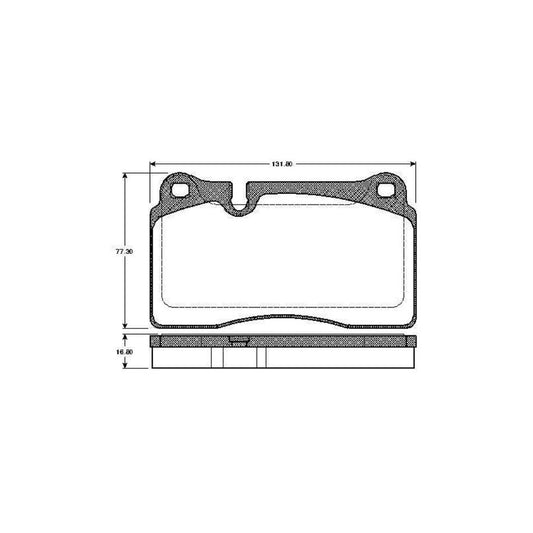 Bosch 0986Tb2931 Brake Pad Set Excl Wear Warning Contact