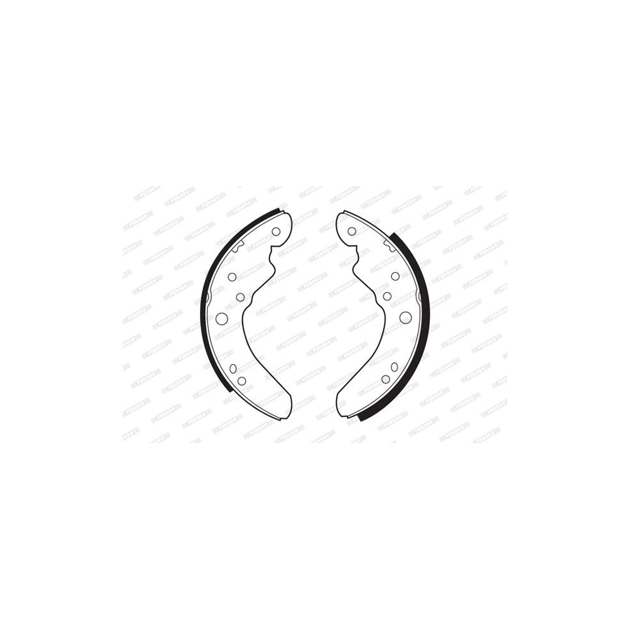 FERODO PREMIER FSB387 Brake Shoe Set for FORD TRANSIT