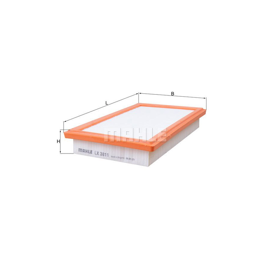 MAHLE ORIGINAL LX 3811 Air Filter Filter Insert