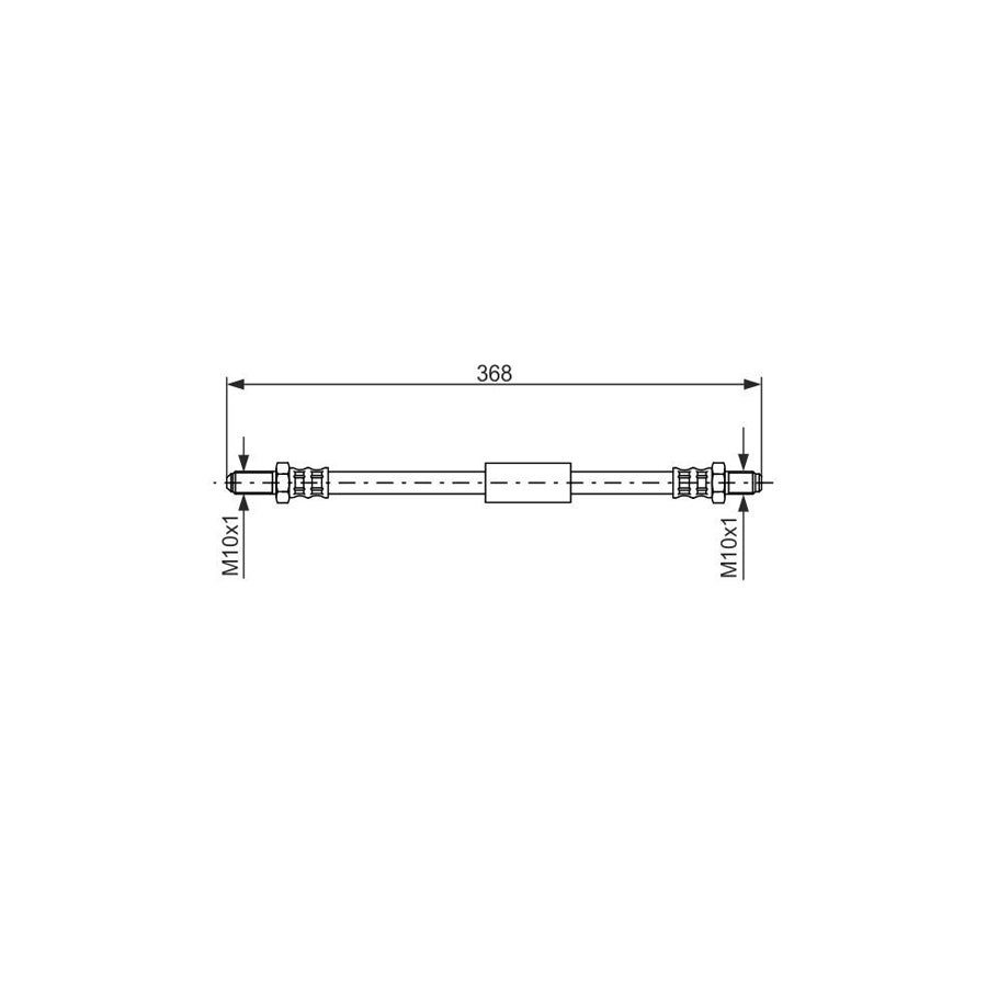 BOSCH 1 987 476 419 Brake Hose for FORD KA Hatchback RB 328Mm