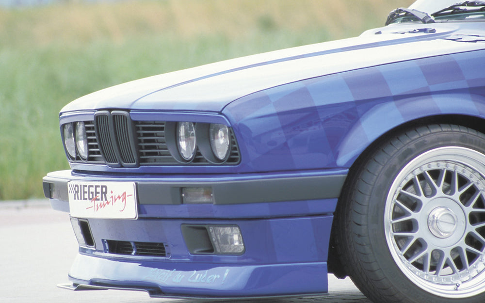 Rieger 00038011 BMW 3 Series E30 Front Splitter -  Matte Black