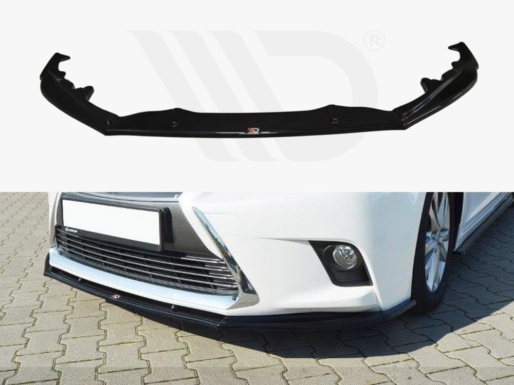Maxton Design LE-CT-1F-H-FD1T Front Splitter V.1 Lexus Ct MK1 Facelift (2013-2017) | Duco Car Parts UK Car Parts