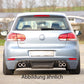 Rieger 00099782 VW Mk6 Golf Rear Diffuser