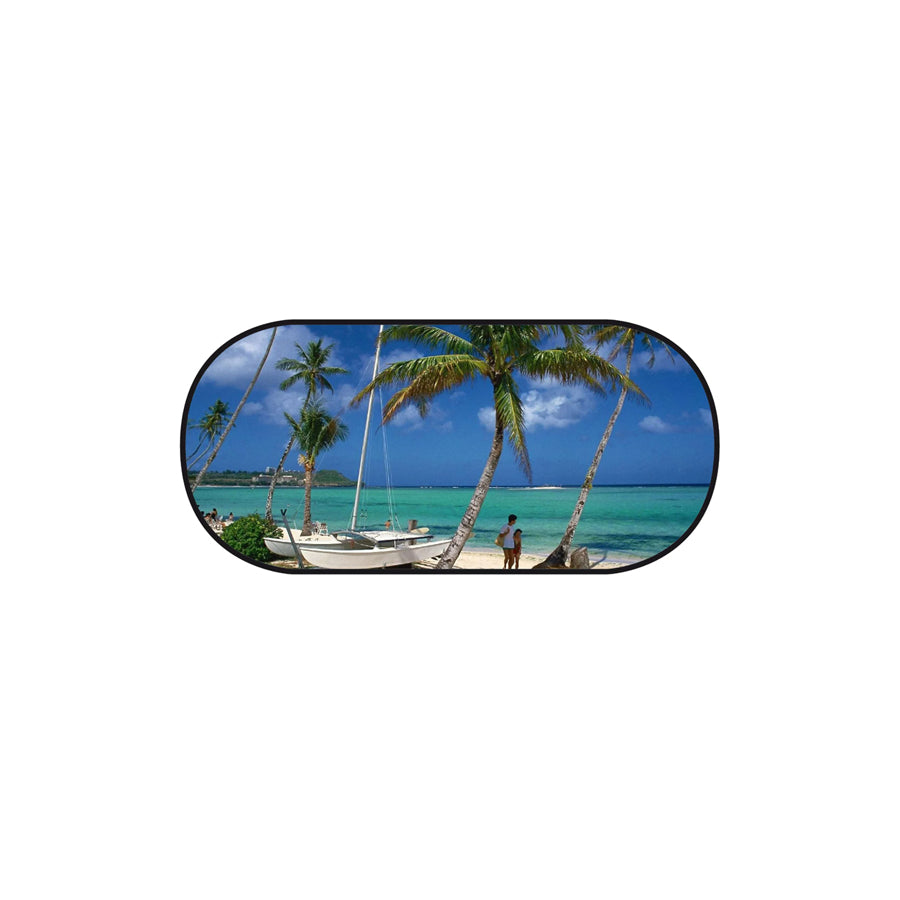 WALSER 16701 Car sun shade Beach, Multi-coloured, Polyester, Quantity: 1