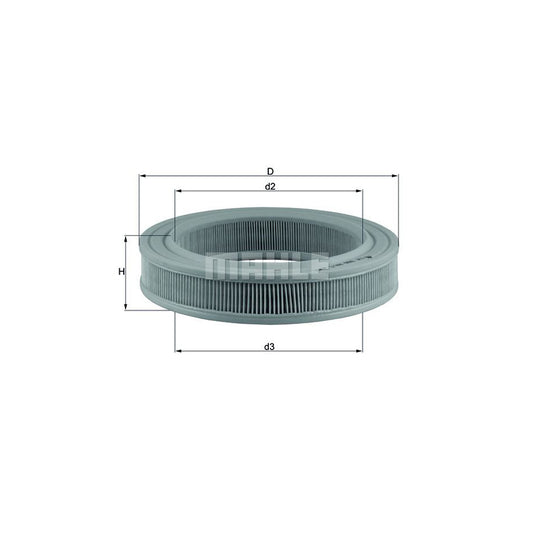MAHLE ORIGINAL LX 386 Air Filter Filter Insert