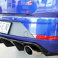 Rieger 00088137 SEAT 5F Leon Cupra Rear Diffuser for Original Tailpipe Left & RIght - Glossy Black