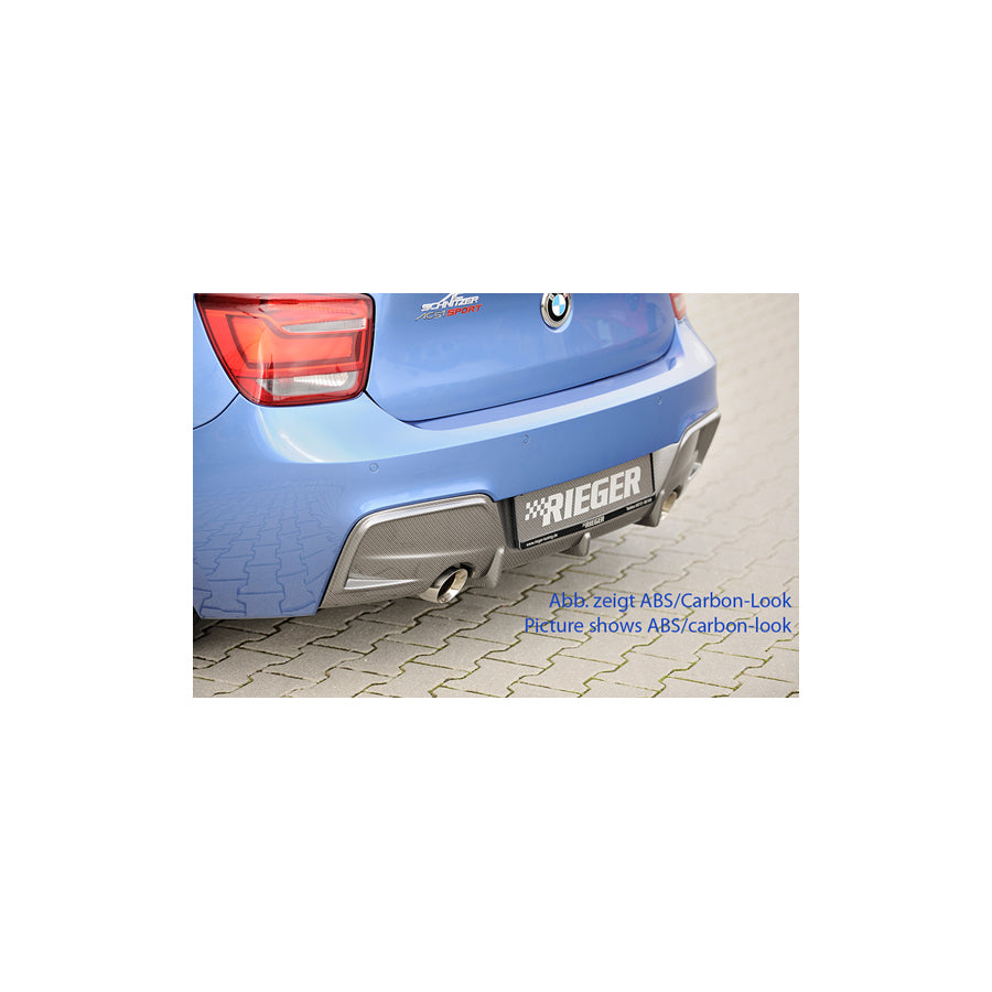 Rieger BMW 1 Series F20 F21 M135i PRE-LCI Diffuser - Carbon-Look