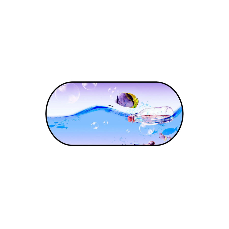 WALSER 16699 Car sun shade Fish, Multi-coloured, Polyester, Quantity: 1