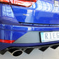 Rieger 00088137 SEAT 5F Leon Cupra Rear Diffuser for Original Tailpipe Left & RIght - Glossy Black