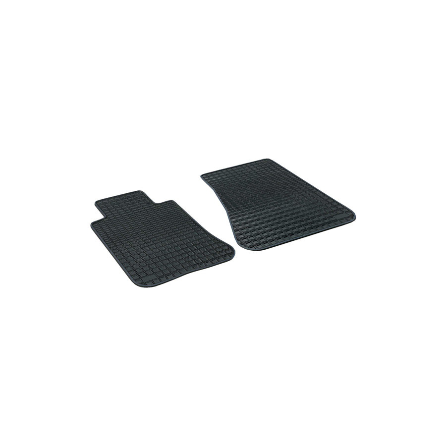 WALSER Tailored, Blueline Premium 14904 Floor mat set Elastomer, Rear, Quantity: 2, Black