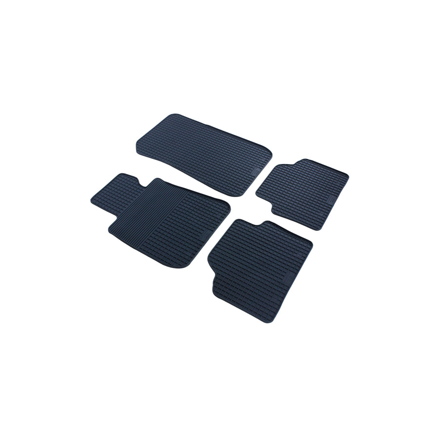 WALSER Tailored 50325 Floor mat set for BMW 3 Saloon (E90) Elastomer, Front and Rear, Quantity: 4, Black