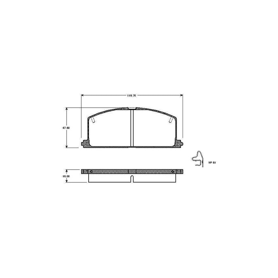 Bosch 0986Tb2086 Brake Pad Set Excl Wear Warning Contact With Accessories