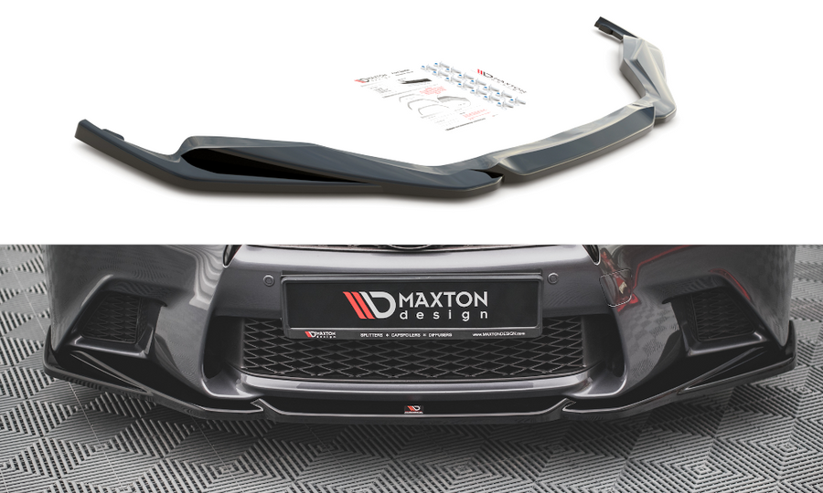 Maxton Design LE-GS-4-FSPORT-FD2T Front Splitter V.2 Lexus GS F Sport MK4 (L10) | Duco Car Parts UK Car Parts